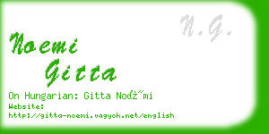noemi gitta business card